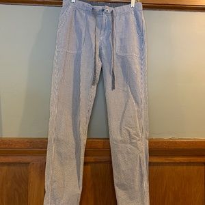Land's End Seersucker Drawstring Pant sz 6